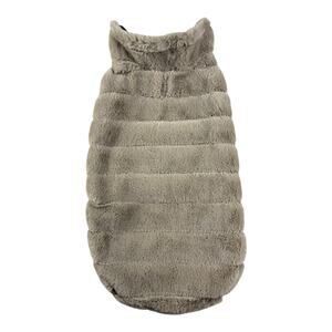 The Worthy Dog Pet Sweater‎ Soft Coat Faux Fur Adjustable Size XL
